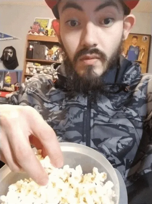 Eating Popcorn
