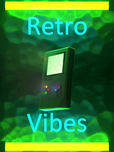Gameboy Retro Vibe Neon Gaming Gif GIF