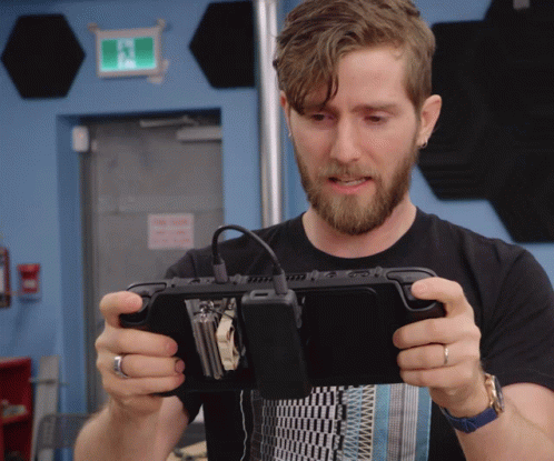 Gamer Happy Linus GIF