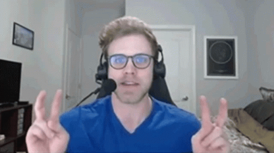 Gamer Air Quotes GIF