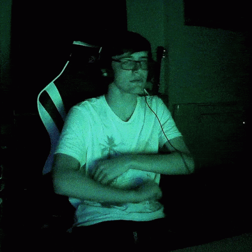 Gamer Flashing Night Lights GIF