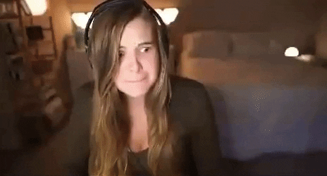 Gamer Girl Pog Reaction GIF