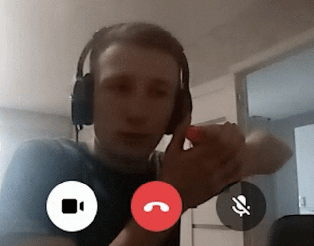 Gamer In Video Call GIF