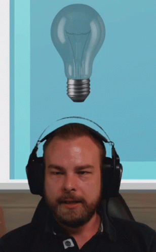 Gamer Light Bulb Idea GIF