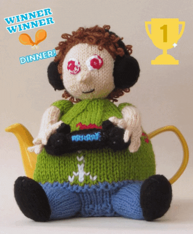 Gamer Tea Cosy Game Winner Winner Chicken Dinner GIF