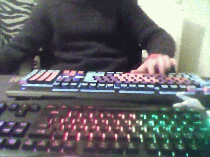 Gamer Typing Keyboard GIF