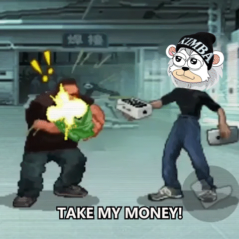 Gaming Character Says Take My Money with Hammer