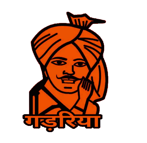 Gandhi Drawing With Mustache and Turban
