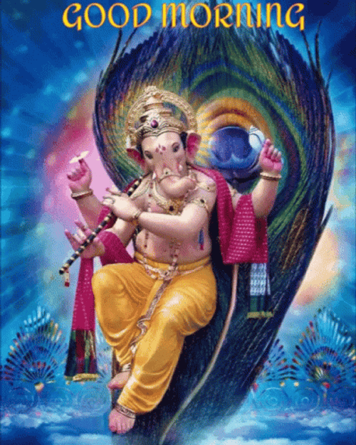 Ganesh 3d Good Morning GIF 