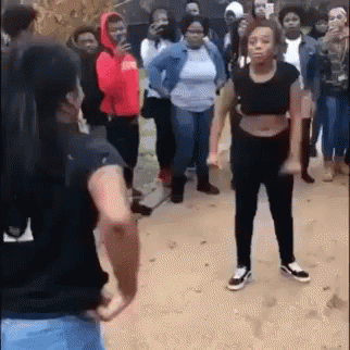 Gang Fight Cholo Girls GIF