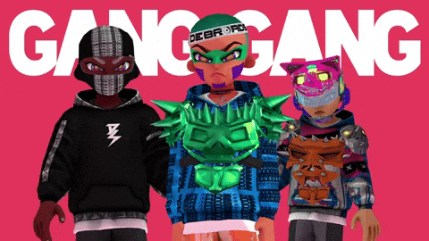 Gang Gang Animated Three Guys GIF