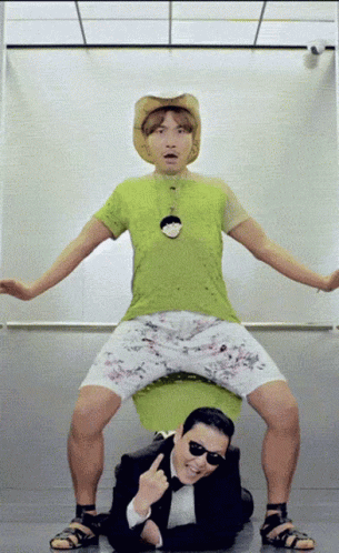 Gangnam Style Psy Crazy Elevator Dance GIF