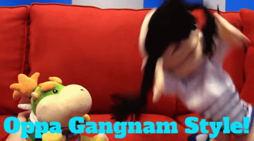 Hand Puppets Dancing Gangnam Style GIF