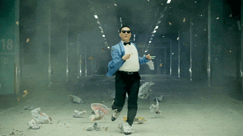 Gangnam Style Psy Dancing In Wind Whirls GIF