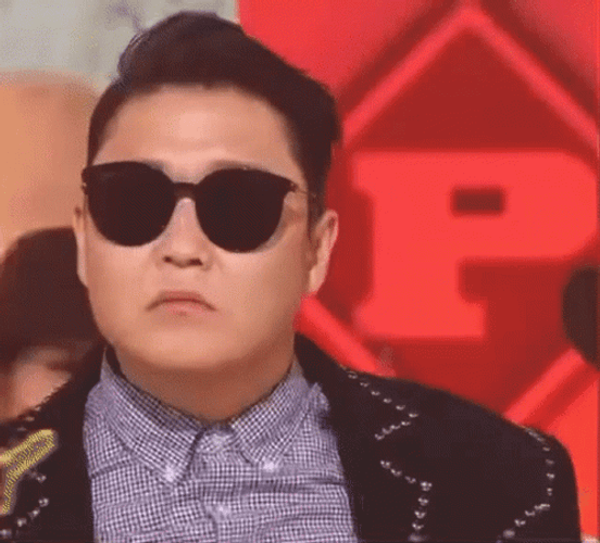 Gangnam Style Cool Psy Shades Off GIF