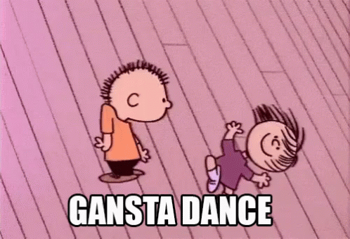 Gangsta Dance Roof Peanuts Charlie Brown GIF