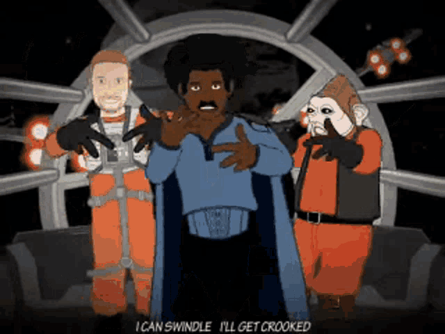 Gangsta Lando Calrissian Star Wars Rap Dance GIF