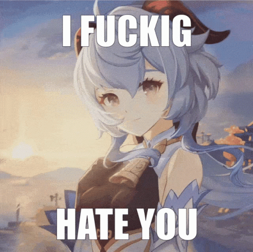 Ganyu Hate You GIF