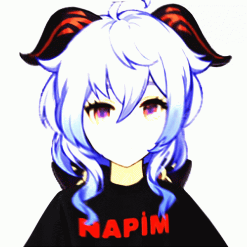 Ganyu Changing Color Effects GIF
