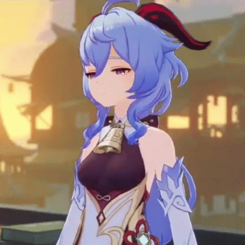 Ganyu Looking Around GIF