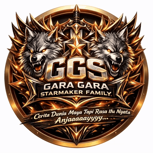 Gara Gara Starmaker Family Logo With Two Wolves GIF