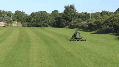 Gardening And Mowing Grass GIF