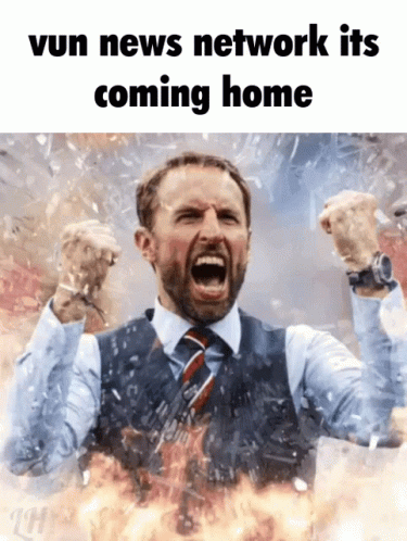 Gareth Southgate Scream Footballs Coming Home GIF