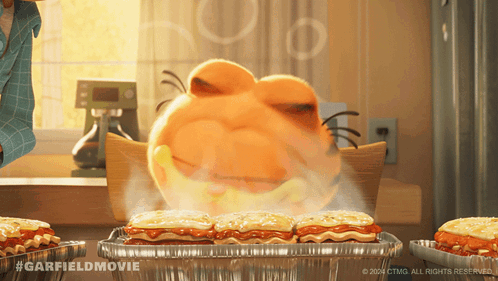 Garfield Being Cooked