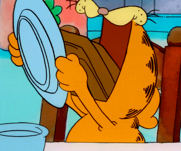 Garfield Chow Whole Sandwich GIF
