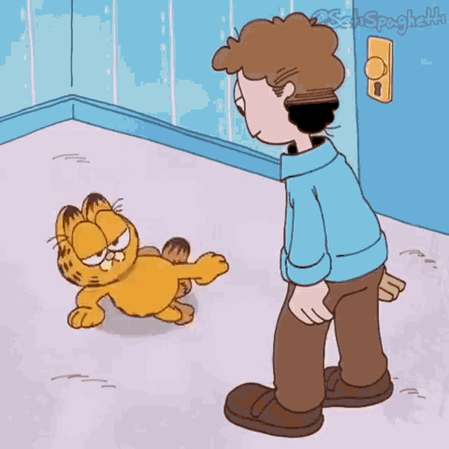 Garfield Dancing Cool Break Dance GIF