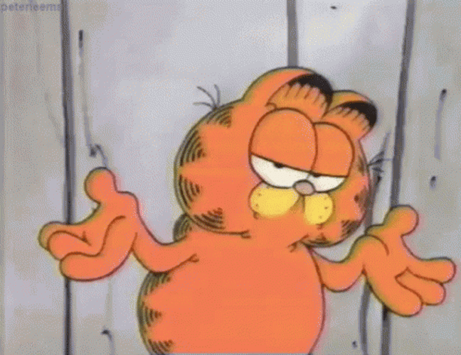 Garfield Dont Care GIF