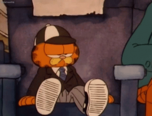 Garfield In Suit GIF