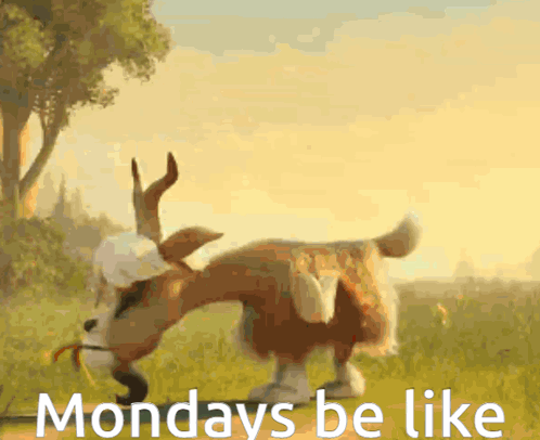 Garfield Monday Be Like GIF