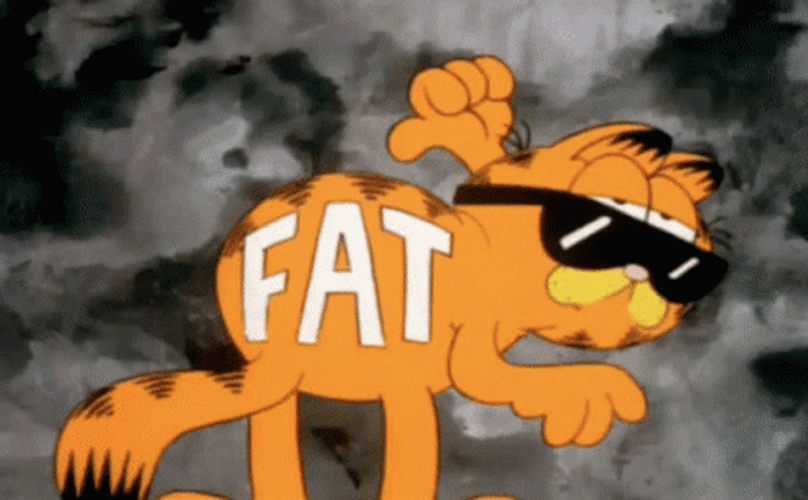 Garfield Eating Lasagna Gif