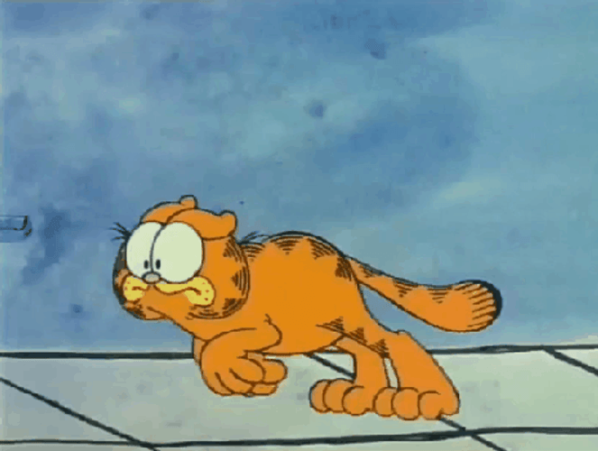 Garfield Running Scared GIF