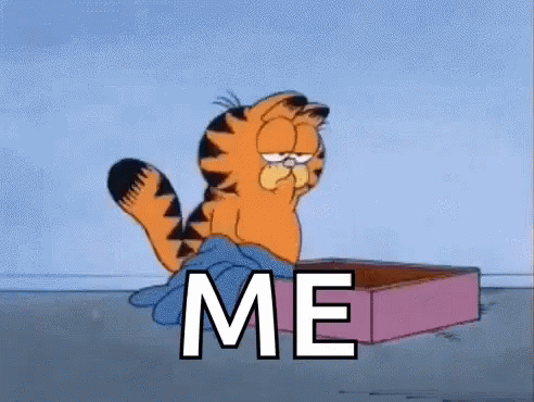 Garfield Super Tired Tuesday GIF