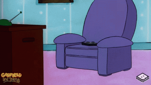 Garfield Watching Tv With Popcorn GIF