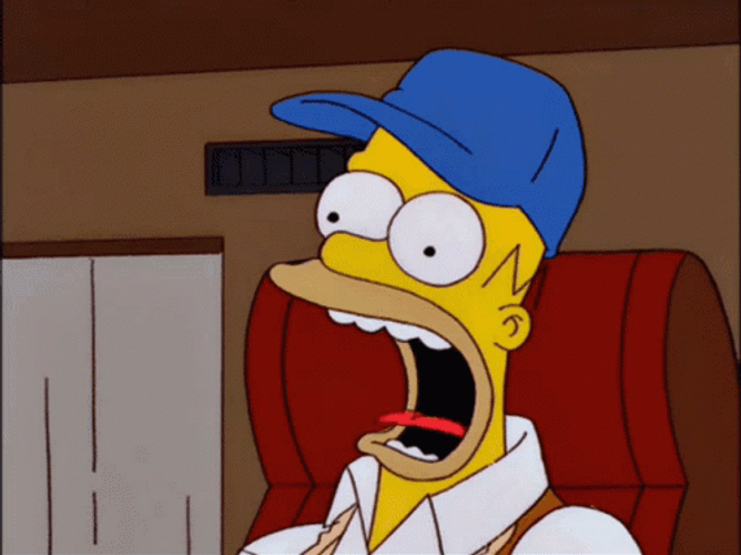 Gargling Homer Doh GIF