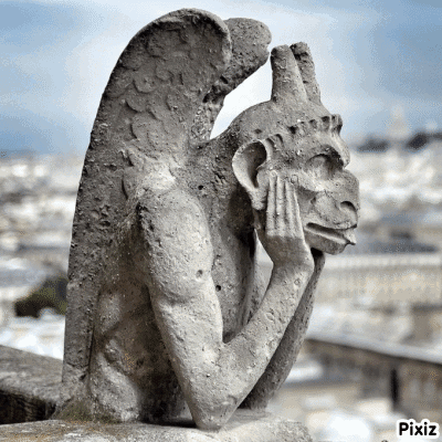 Gargoyle Statue With Pixiz