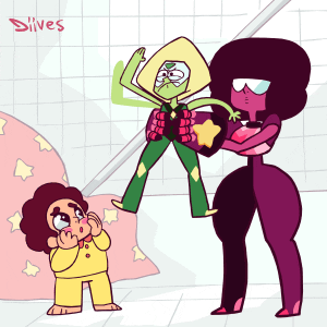 Garnet Holding An Alien GIF
