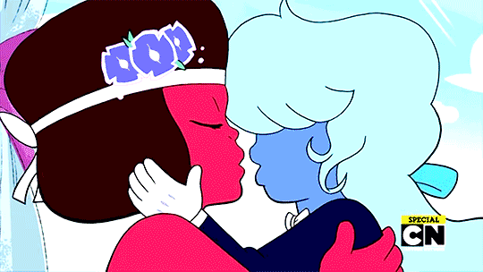 Garnet Is Kissing A Girl GIF
