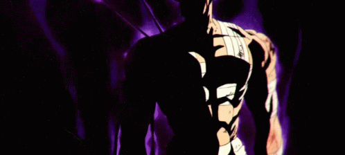 Striking One Punch Man Garou Purple Aura GIF