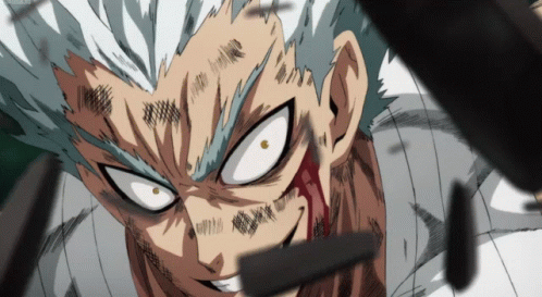 Savage One Punch Man Garou Grinning GIF