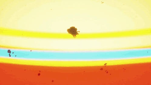 Garp Galaxy Impact Against The Pirates Island GIF