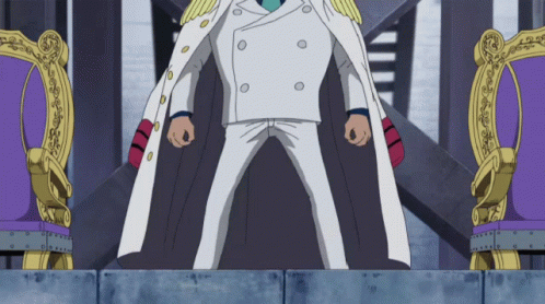 Garp Sitting Down Like King GIF