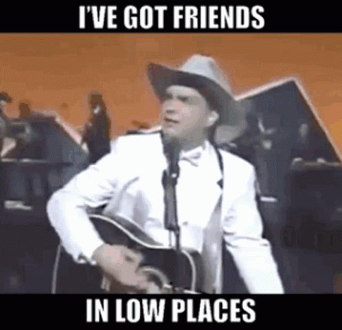 Garth Brooks Get Friends In Low Places GIF