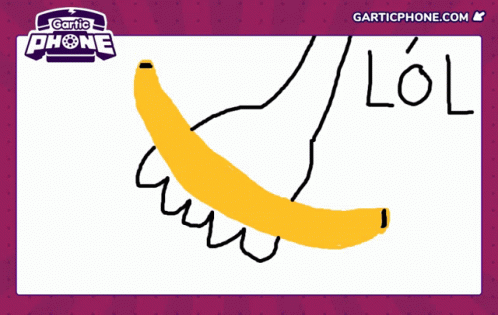 Gartic Phone Banana With Face