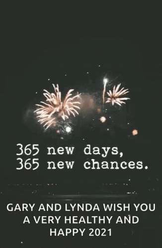 Gary And Lynda Wish You A Very Healthy Happy 2021 GIF