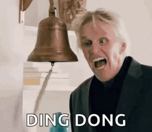 Gary Busey Crazy Ding Ding Ding Bell GIF