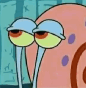 Gary from Spongebob Eyes Closed